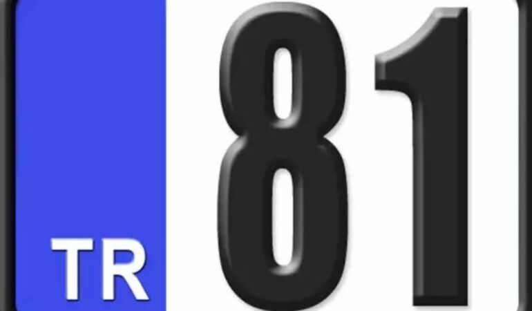 81 nerenin plakası 81 plaka kodu hangi şehre ait