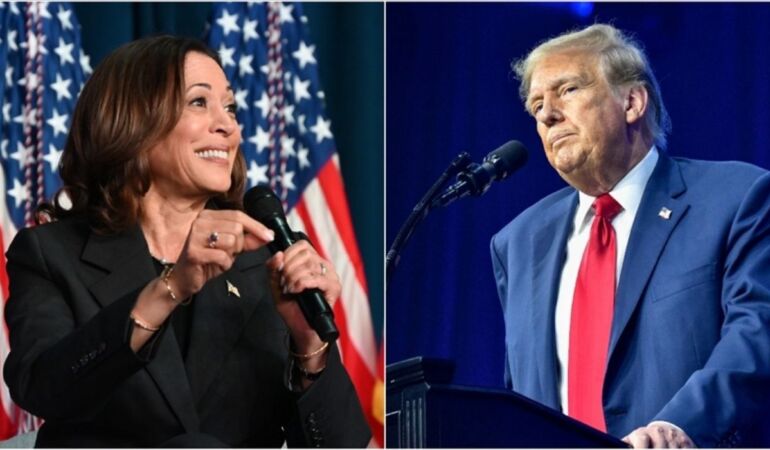 ABD’de ankete göre Harris, rakibi Trump’ın 3 puan önünde