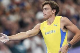 Armand Duplantis'ten Yusuf Dikeç pozu! Altın madalyayı dünya rekoru kırarak aldı!