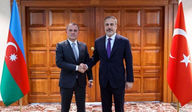 Dışişleri Bakanı Hakan Fidan, Azerbaycanlı mevkidaşı Ceyhun Bayramov ile görüştü