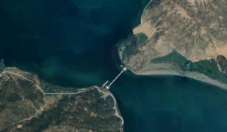 Eğirdir Gölü’nün bölünmesine 1,2 kilometre kaldı