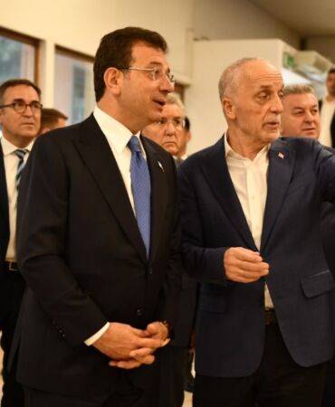 Ekrem İmamoğlu Ankara'da Türk-İş'i ziyaret etti