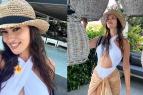 Fahriye Evcen'in beyaz mayolu pozları sosyal medyada gündem oldu!