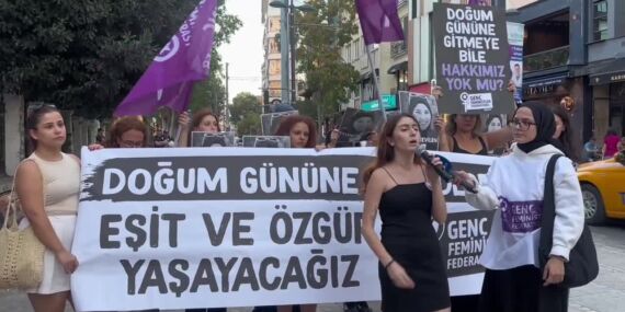 Genç Feministler Federasyonu, babası tarafından öldürülen Eylem Sevilen için Kadıköy’de toplandı