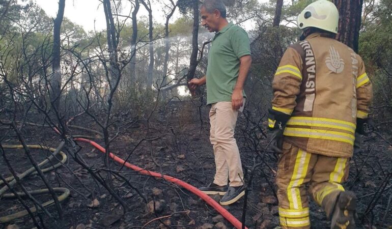 Heybeliada’da çıkan yangın kontrol altına alındı