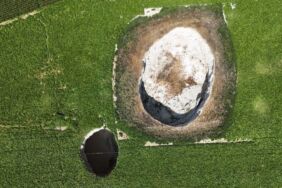 Konya'da tarlada ikinci kez obruk oluştu