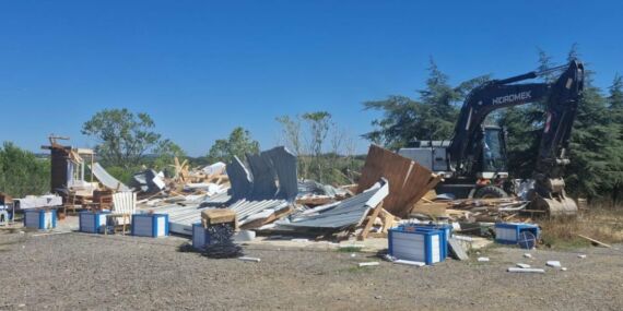 Ömerli Baraj havzasında 83 kaçak yapı ve barınak kaldırıldı