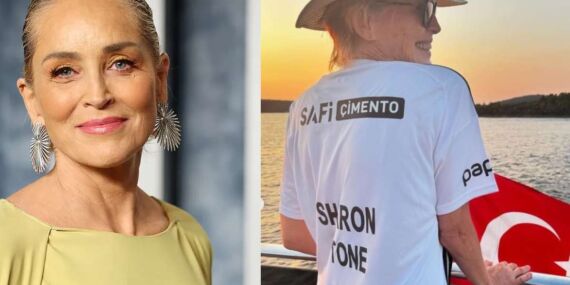 Sharon Stone’un İstanbul gezisi çok konuşuldu: Beşiktaş formasıyla poz verdi!