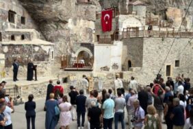 Sümela Manastırı'nda, ertelenen 11'inci ayin bugün gerçekleştirildi