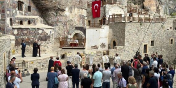 Sümela Manastırı’nda, ertelenen 11’inci ayin bugün gerçekleştirildi