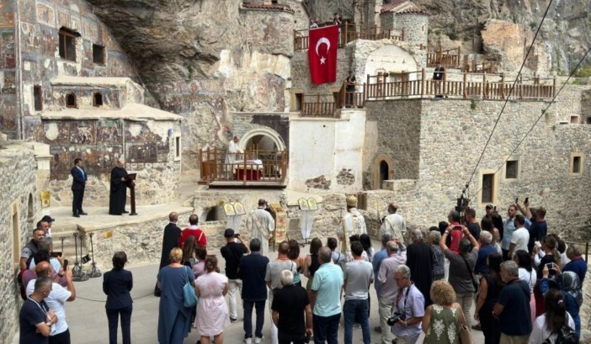 Sümela Manastırı'nda, ertelenen 11'inci ayin bugün gerçekleştirildi