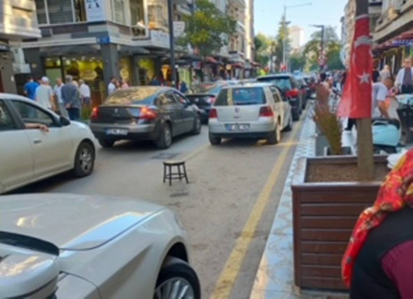 samsun'da trafik keşmekeşi