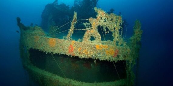 İskenderun Körfezi’nde batık Ulla gemisi gün yüzüne çıktı