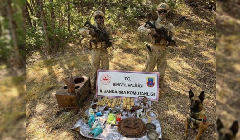 Bingöl'de, PKKKCK'ya ait sığınak ele geçirildi