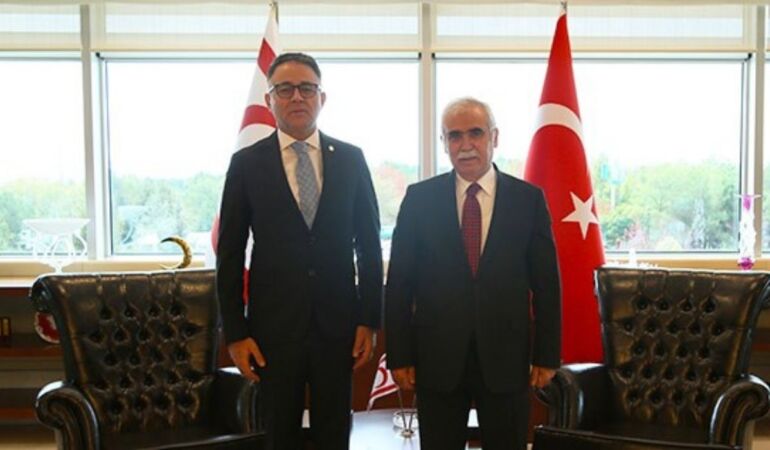 KKTC Yüksek Mahkeme Başkanı Bertan Özerdağ'dan, AYM Başkanı Kadir Özkaya'ya ziyaret