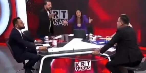 KRT TV’de gerilim dolu anlar: Canlı yayında ‘yırtık don’ kavgası!