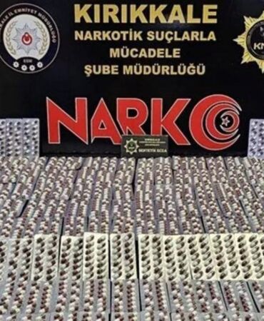 Kırıkkale'de uyuşturucu operasyonu 2 bini aşkın sentetik hap ele geçirildi