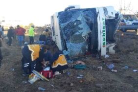 Aksaray’da yolcu otobüsü devrildi 6 ölü, 25 yaralı