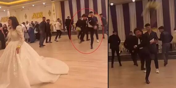 Gelinin attığı çiçeği yakalamak yerine tekme attı: ‘Beni evlendirmeye çalışan…’