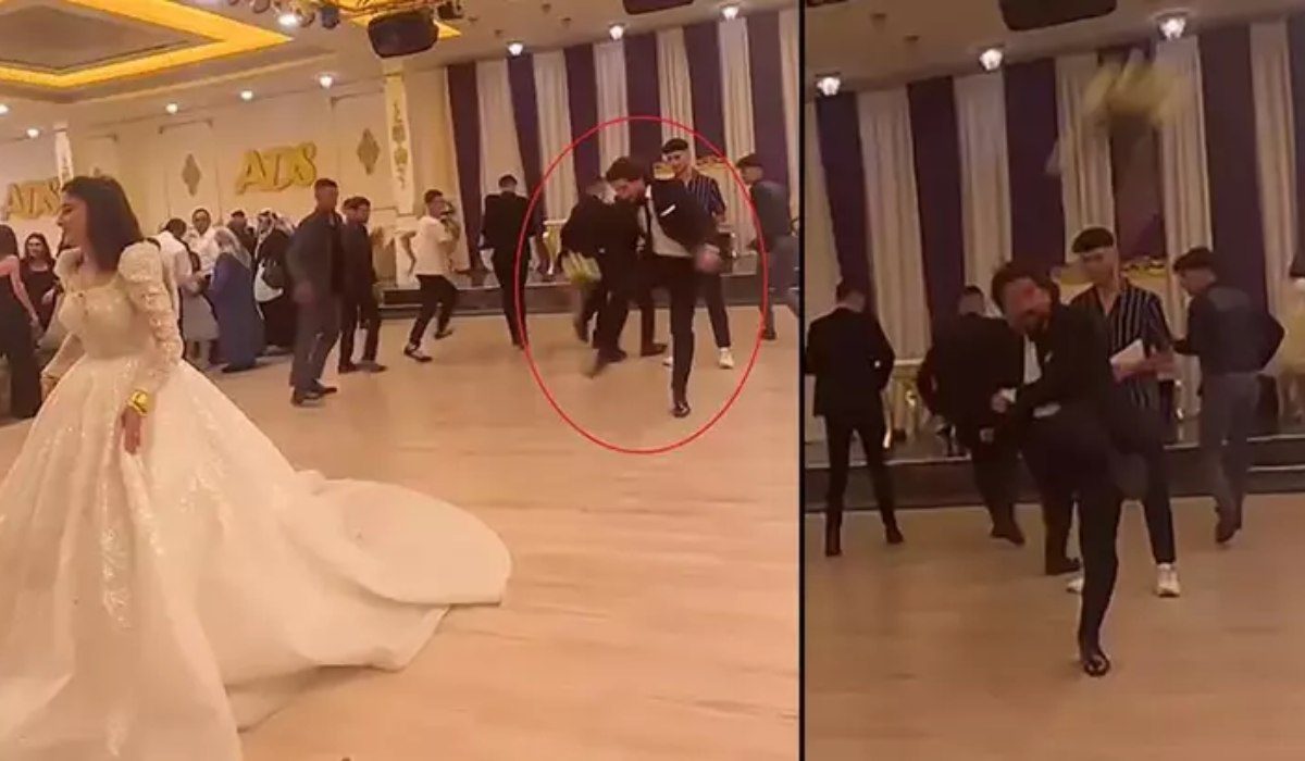 Gelinin attığı çiçeği yakalamak yerine tekme attı 'Beni evlendirmeye çalışan...'