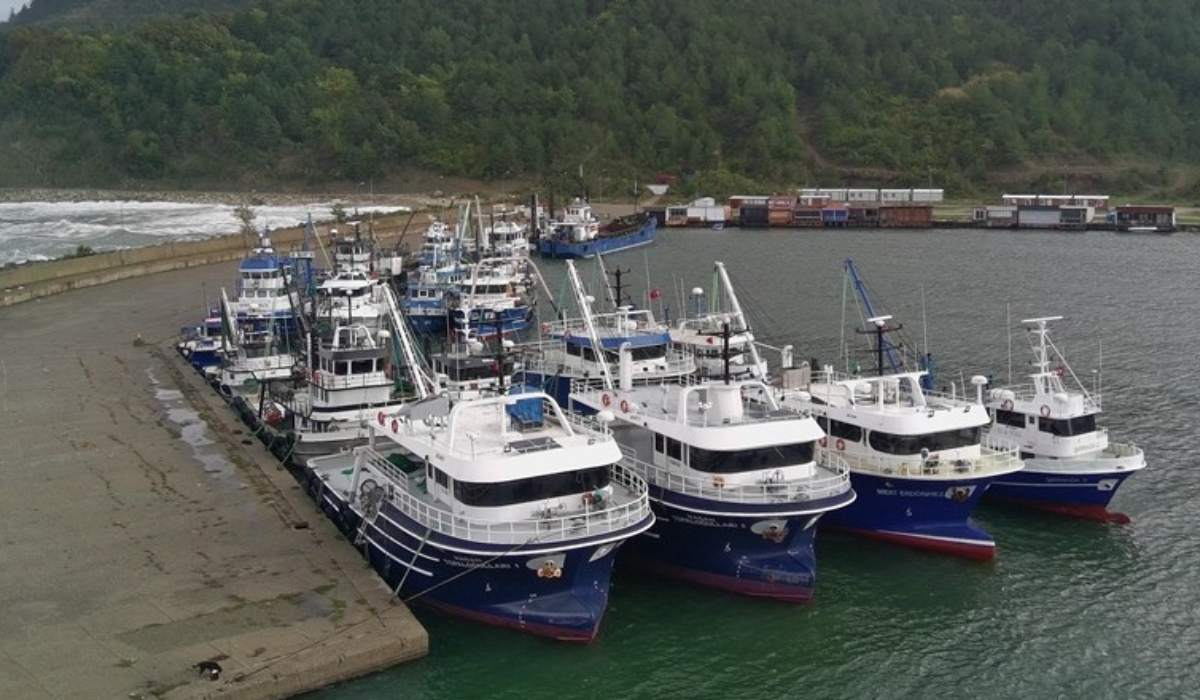 Sinop'taki balıkçı tekneleri limana sığındı