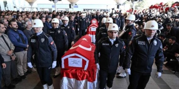 TUSAŞ şehitleri son yolculuğuna uğurlandı