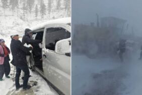 Adana'da minibüs kara saplandı 12 işçi mahsur kaldı