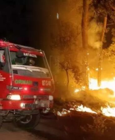 Antalya'da kamp ateşi kontrolden çıktı orman yangınına dönüştü!