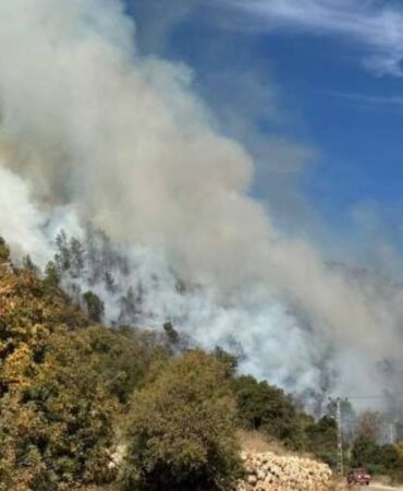 Antalya'da orman yangını Ekipler arazözlerle müdahale ediyor!