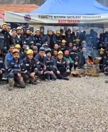 Hava sıcaklığı 10 derecenin altına düştü! Grevlerinde 72 saati geride bırakan madenciler destek bekliyor