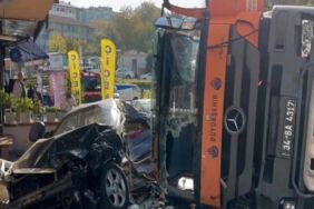 İSTAÇ aracı diğer araçları ezdi Çok sayıda yaralı!