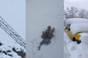 Kar kalınlığı 50 santimetreyi aştı! Uzundere’de son 40 yılın en yoğun kar yağışı