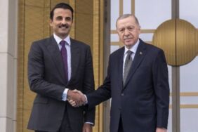 Katar Emiri Al Sani Ankara'da resmi törenle karşılandı