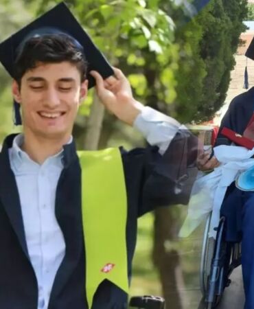 Üniversiteyi onur belgesiyle bitirip, işe başladı... Serebral palsi hastası Umut 'En önemlisi aile desteği