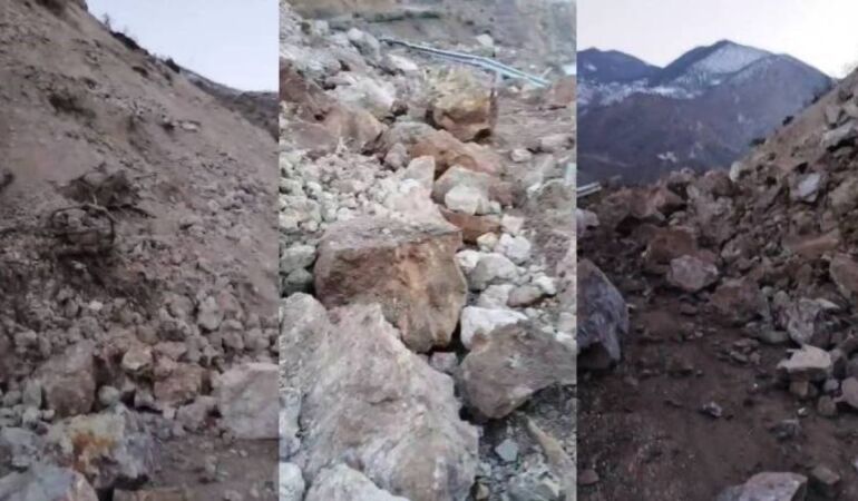 Artvin'de heyelan 6 köy yolu ulaşıma kapandı!