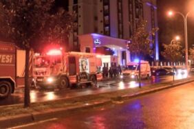 Bina tahliye edildi! Başakşehir'de elektrikli araç yangını