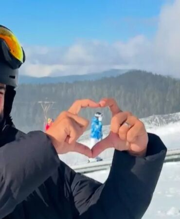 Burak Özçivit Ve Fahriye Evcen'den romantik kayak tatili!