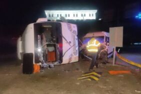 Bursa'da işçi servisleri çarpıştı Çok sayıda yaralı var!