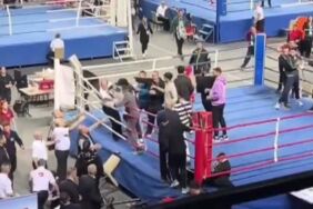 Kick boks şampiyonasında 4 hakem yaralandı, 5 kişi gözaltına alındı!