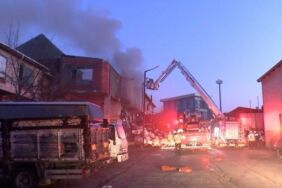 oto yedek parça dükkanında korkutan yangın