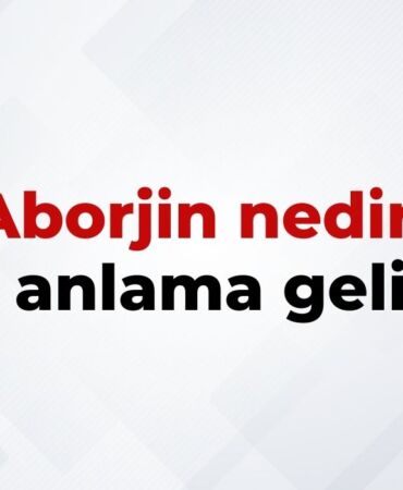 Aborjin nedir, ne anlama gelir Aborjin kelimesinin TDK sözlük anlamı
