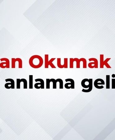 Açıktan Okumak