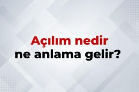 Açılım nedir
