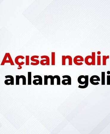 Açısal Nedir, Ne Anlama Gelir Açısal Kelimesinin TDK Sözlük Anlamı