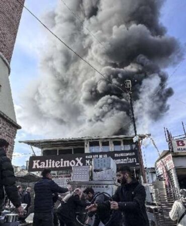 Ankara'da korkutan yangın!