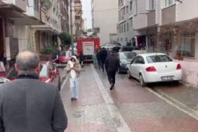 İstanbul'da 13 katlı binanın çatısına düştü!