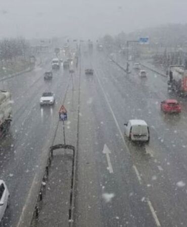 İstanbul’da beklenen kar yağışı başladı