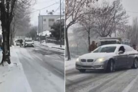 İstanbul'da kar lastiği olmayan araçlar yolda kaldı