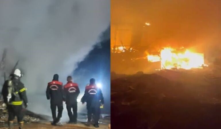 Kahramanmaraş'ta 2 katlı prefabrik evde yangın... 1 kişi öldü, 4 kişi hastaneye kaldırıldı!