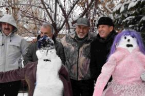 Kardan gelin ve damatla halay çekip eğlendiler!